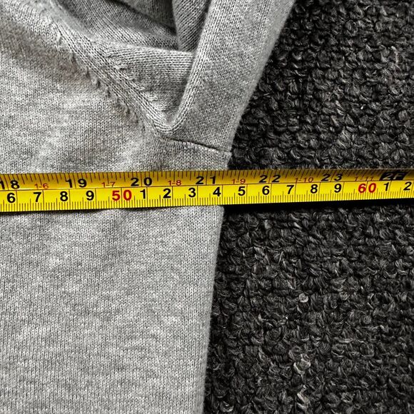 Nautica Quarter Zip Men's Large Gray Cotton Knit Pullover Preppy Essential - Picture 5 of 6